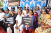 NH 169 land owners action committee stages protest; demands compensation